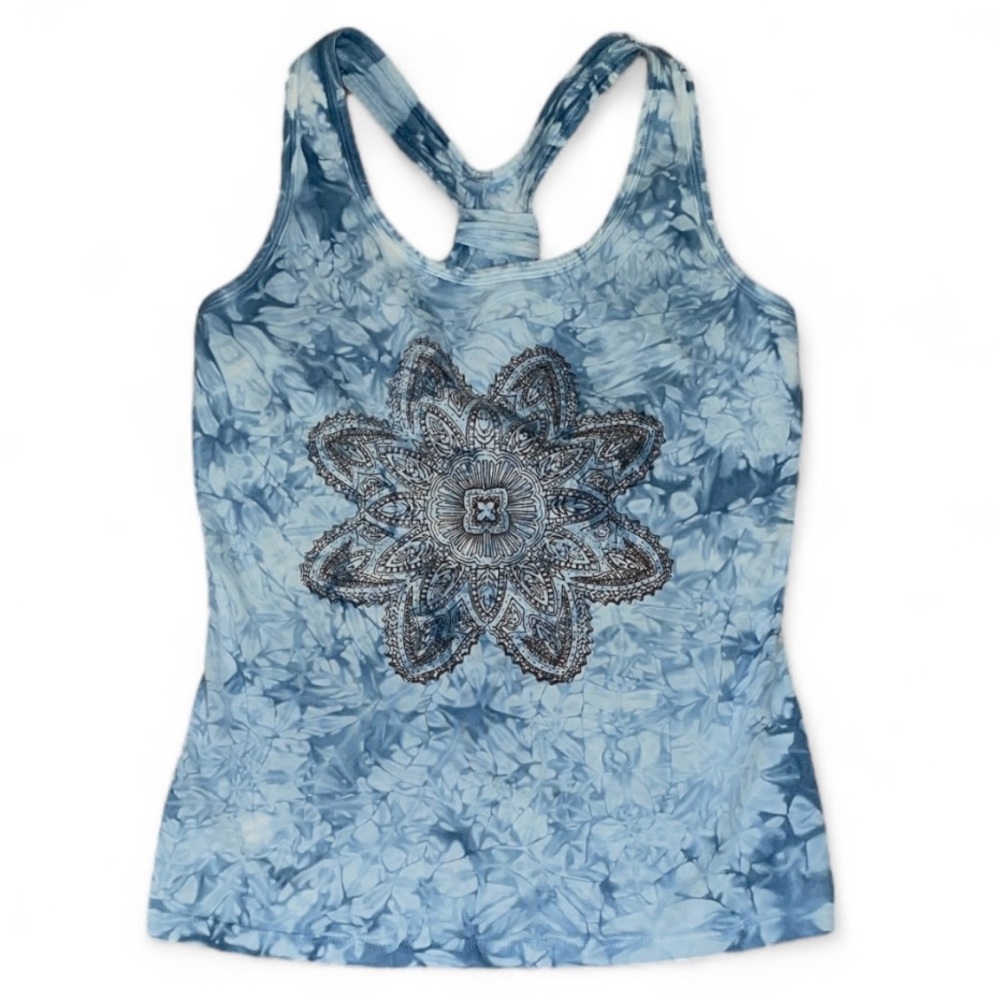 Pink Lotus for ATHLETA Tie Dye Mandala Tank Top sz S